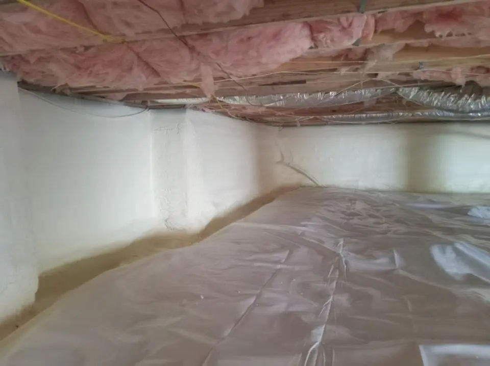Crawl space encapsulation with closed-cell spray foam for Spray Foam Roofing Repair in Fallon